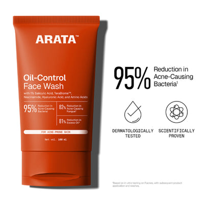 Arata Menthol Ice Burst Face Wash