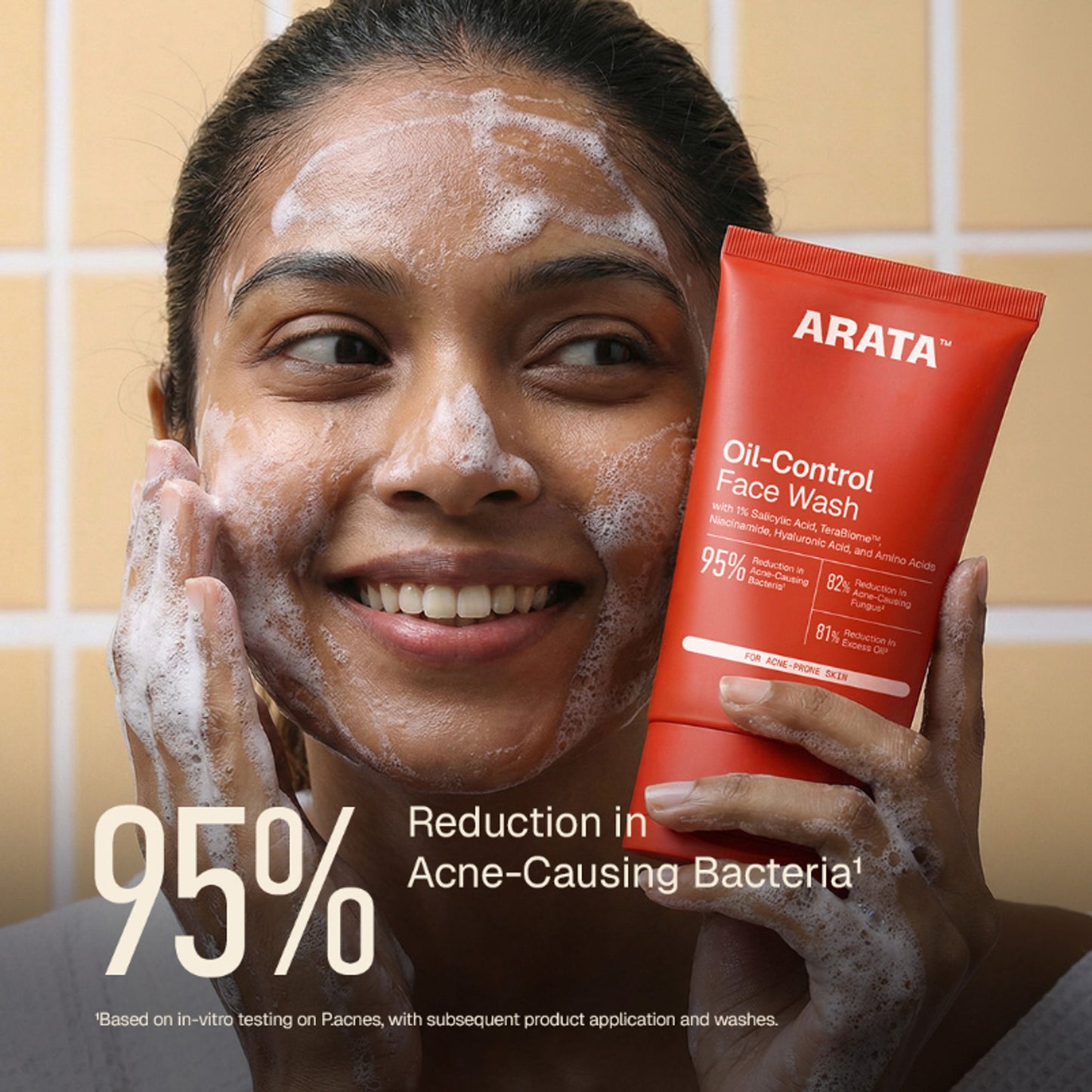 Arata Menthol Ice Burst Face Wash