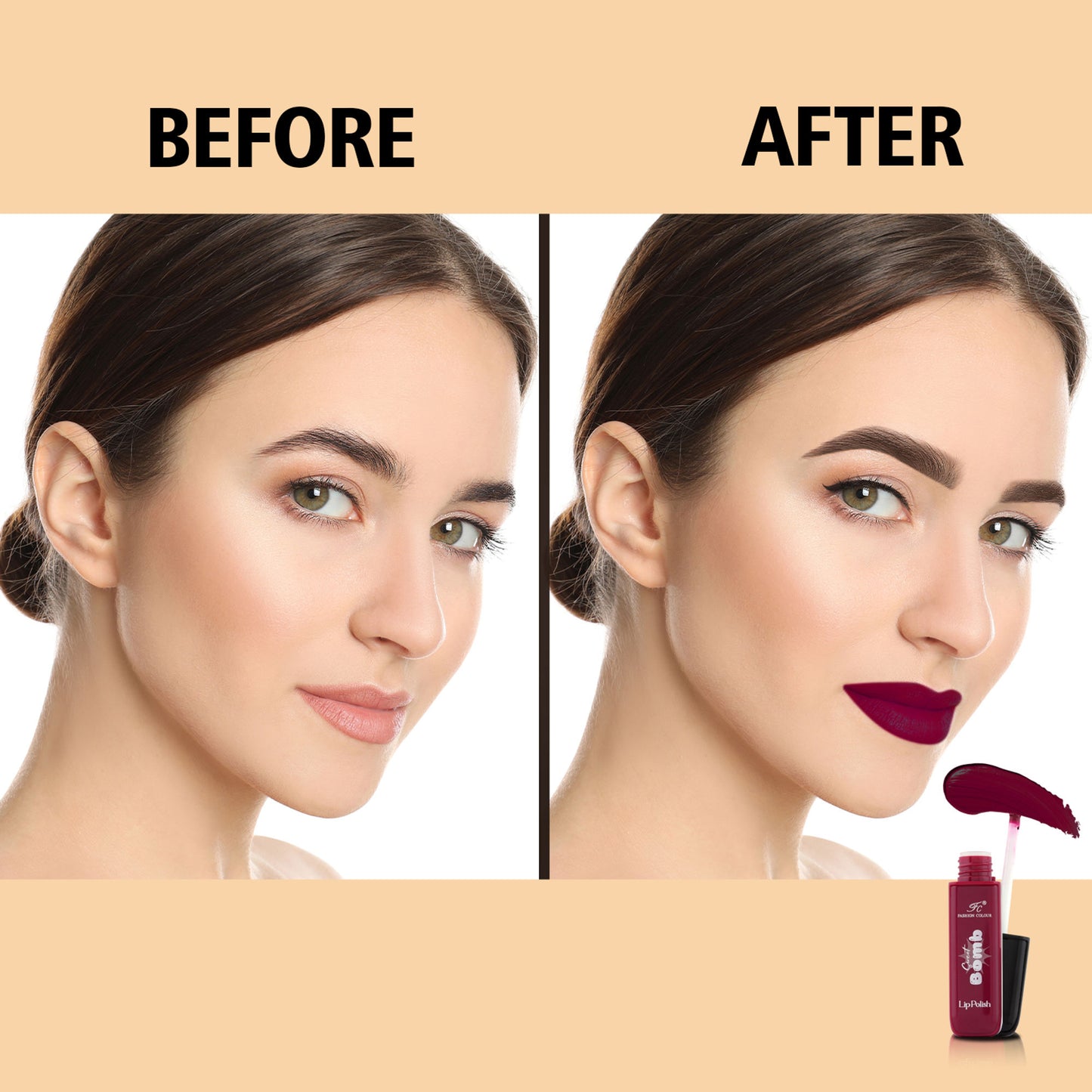 FASHION COLOUR Sweet Bomb Lip Gloss - Deep Plum