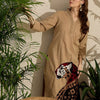 Dhiyona IE Adults-Women Woven Design Embroidered Cotton Kurta with Palazzos