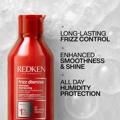 Redken Frizz Dismiss Shampoo with Smoothening Complex for Frizzy Hair
