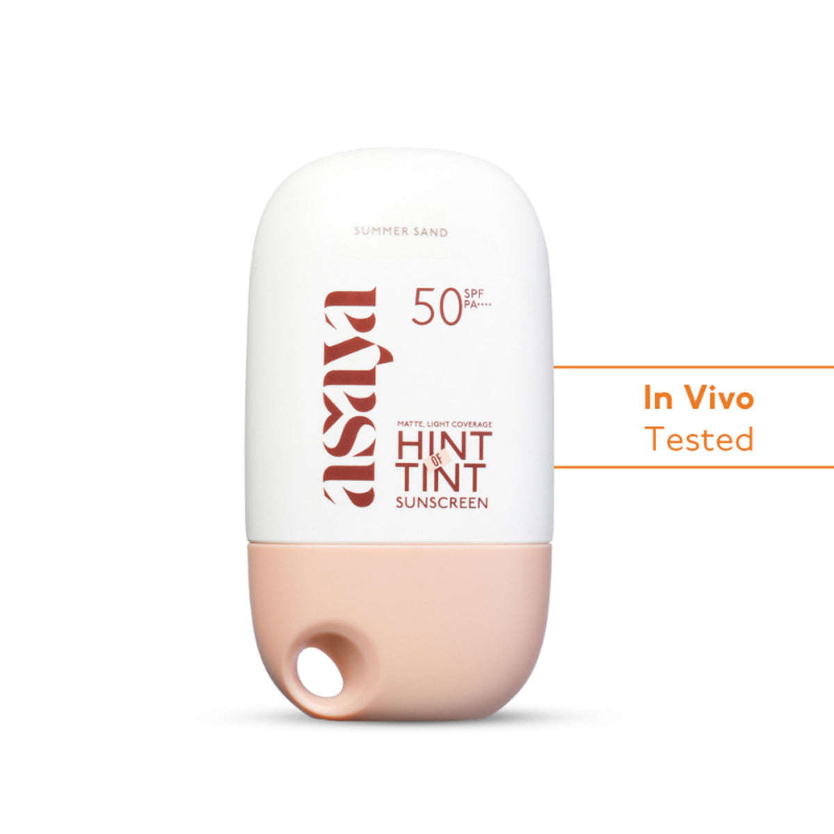 Asaya In-Vivo Tested Mineral Tinted Sunscreen SPF 50++++ Niacinamide Matte Finish Light Coverage
