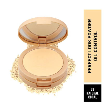 Matt look Perfect Look 2 In 1 Formula Oil Control Powder - Natural