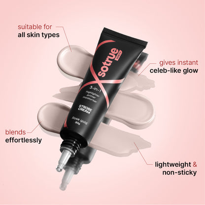 Sotrue Strobe Cream Primer + Moisturizer + Highlighter - Rose Gold