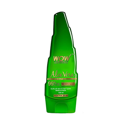 WOW Skin Science 99% Pure Aloe Vera Gel for Face, Skin and Hair for Both Men and Women