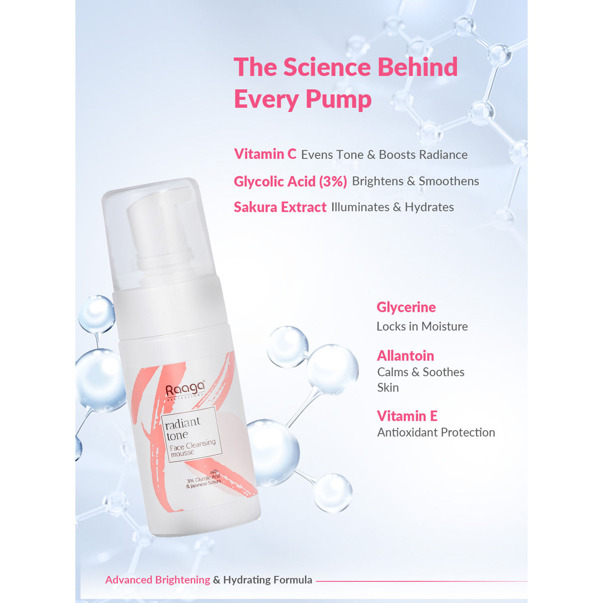 Raaga Professional Radiant Tone Face Cleansing Mousse