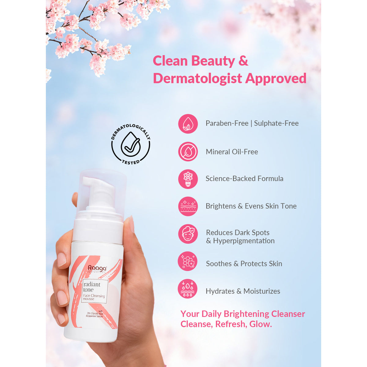 Raaga Professional Radiant Tone Face Cleansing Mousse