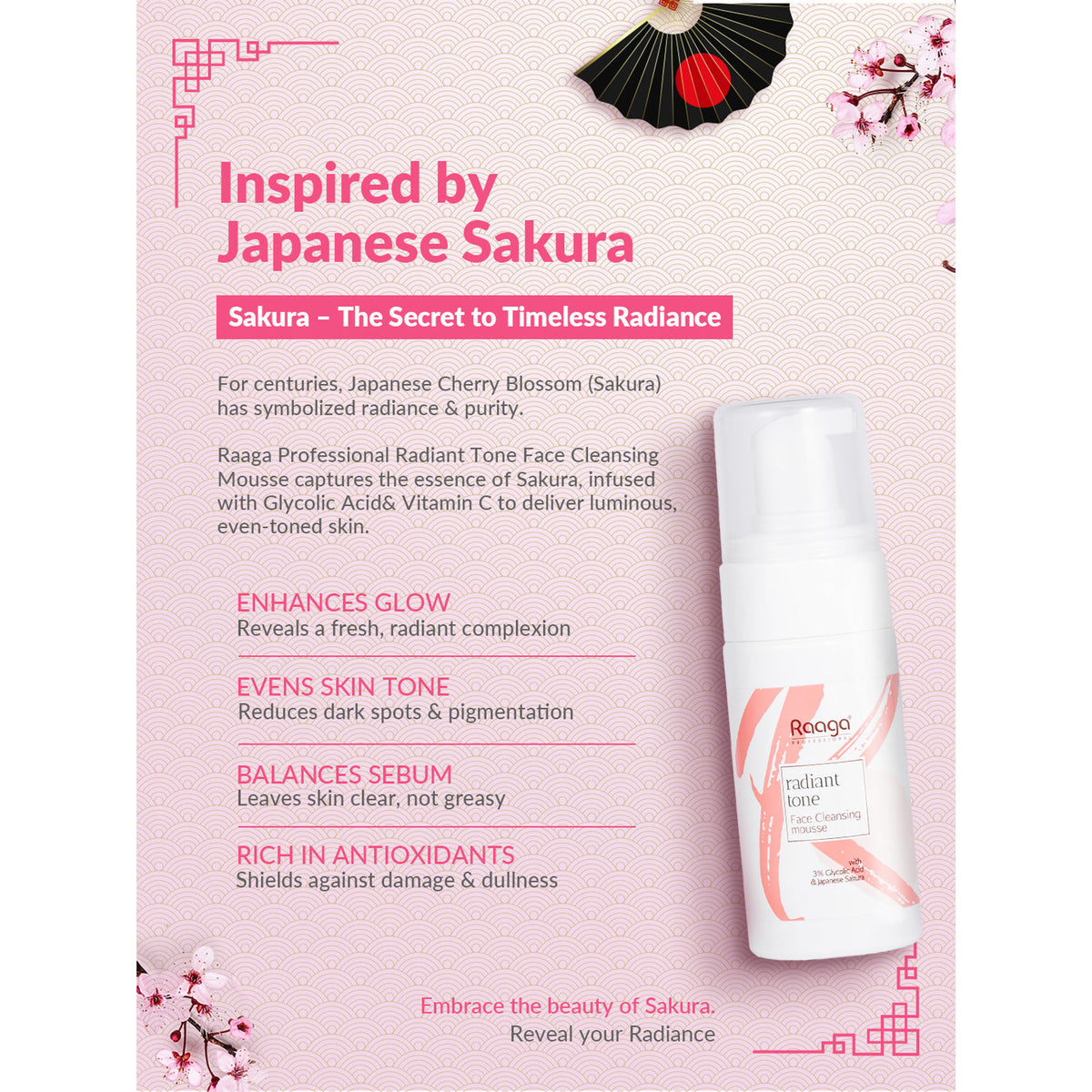 Raaga Professional Radiant Tone Face Cleansing Mousse