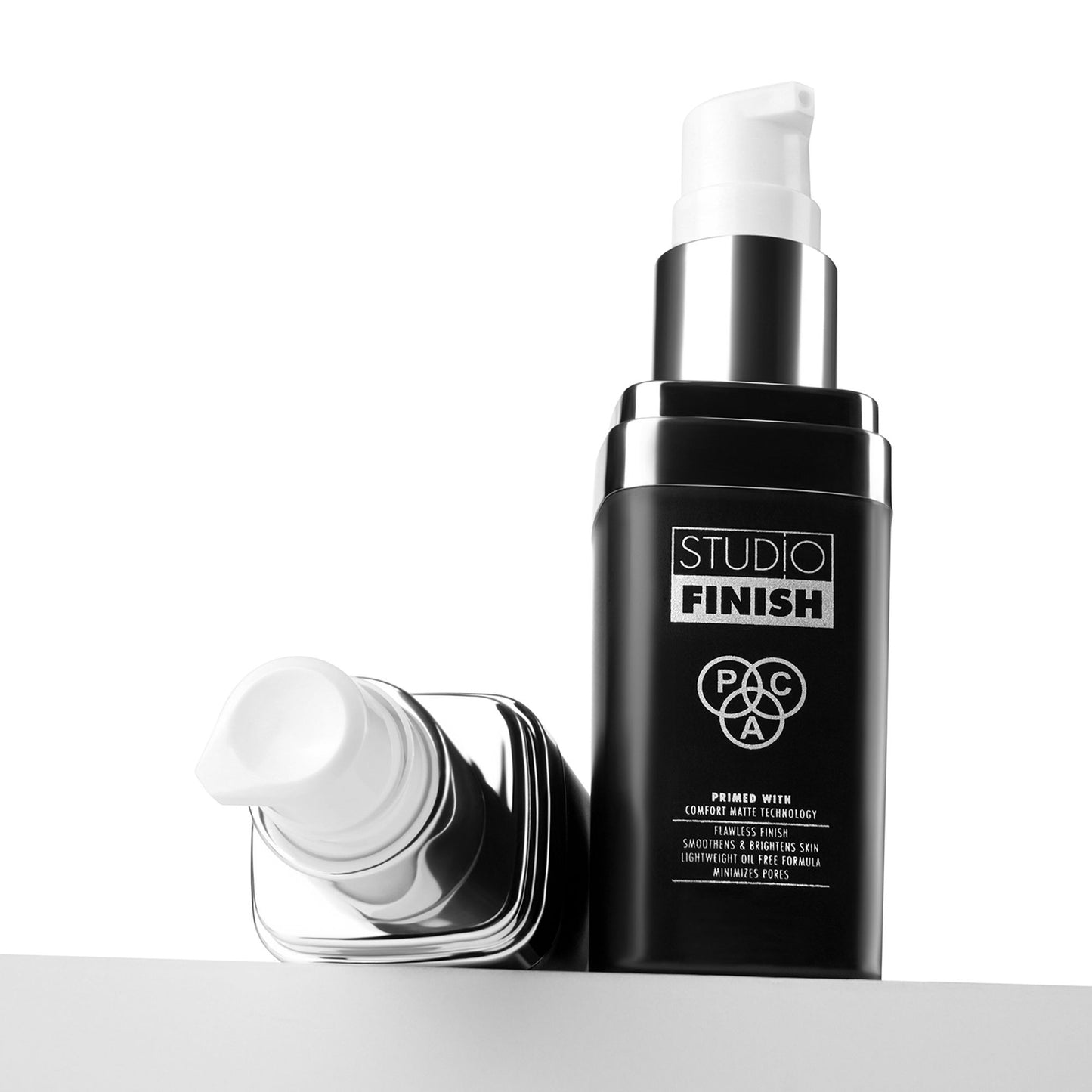 PAC Studio Finish Primer - Lightweight Mattifying Gel Formula, Soft Focus Finish Ideal for Oily Skin