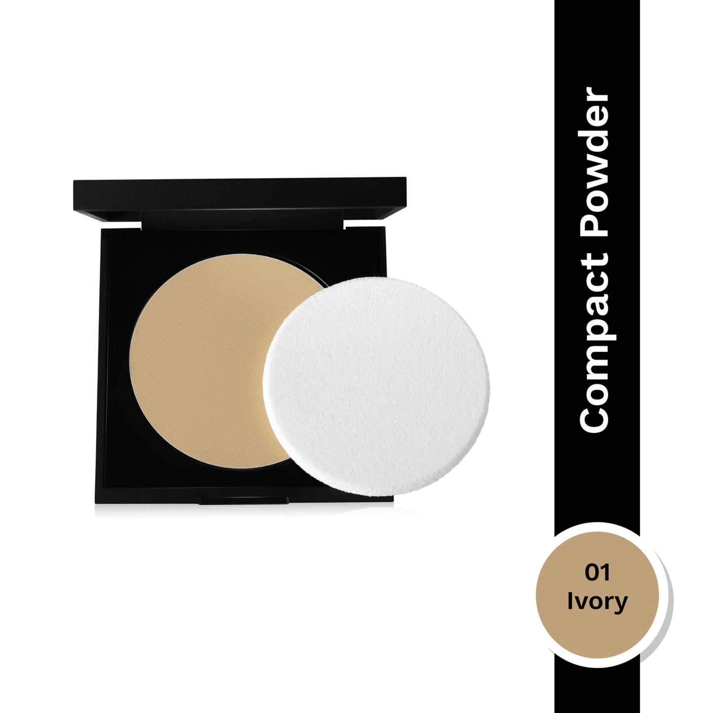 PAC Spotlight Compact Powder - Silky Smooth Texture, Blurs Imperfections & Absorbs Oil - 01 Ivory