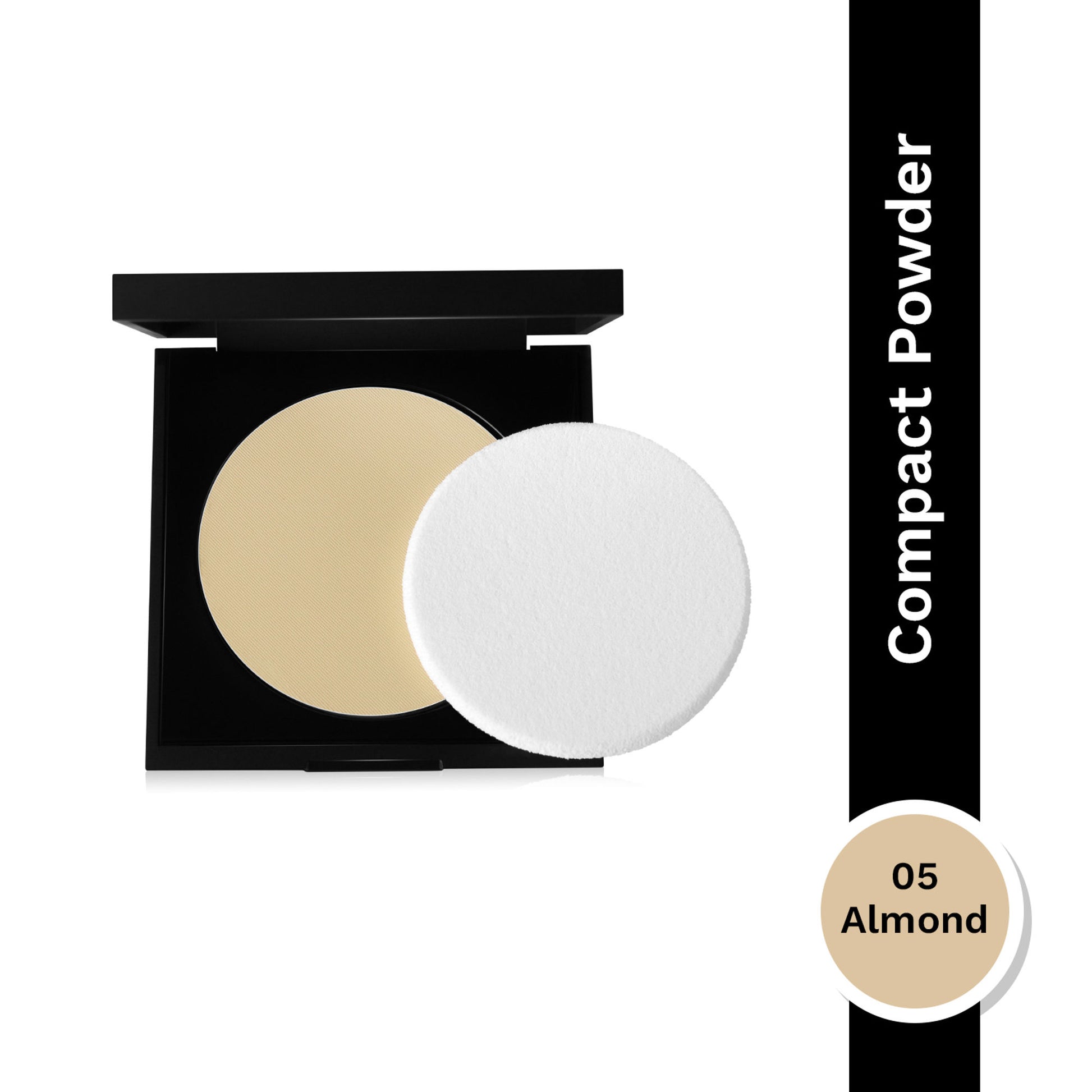 PAC Spotlight Compact Powder - Silky Smooth Texture, Blurs Imperfections & Absorbs Oil - 05 Almond