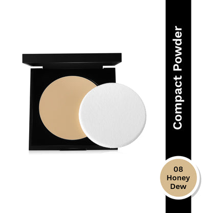 PAC Spotlight Compact Powder - Silky Smooth Texture, Blurs Imperfections & Absorbs Oil - 08 Honey Dew