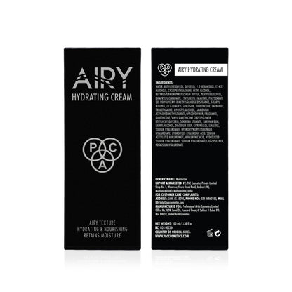 PAC Airy Hydrating Cream - Ultra Lightweight, Non-Greasy Formula, Absorbs Fast & Deeply Hydrates