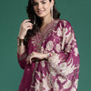 Indyancart IE Ethnic Motifs Embroidered Thread Work Kurta with Salwar & With Dupatta