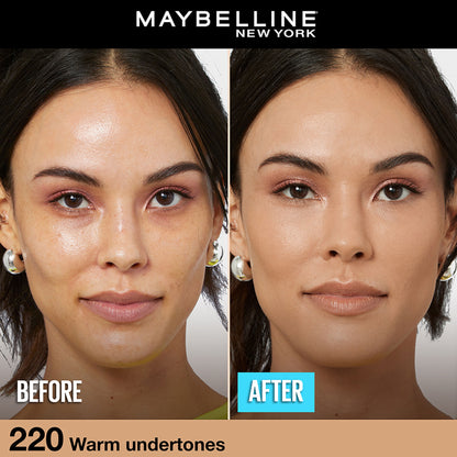 Maybelline New York Fit Me Matte+Poreless 16H Oil Control Foundation with SPF 22 - 115 Ivory - 220 Natural Beige