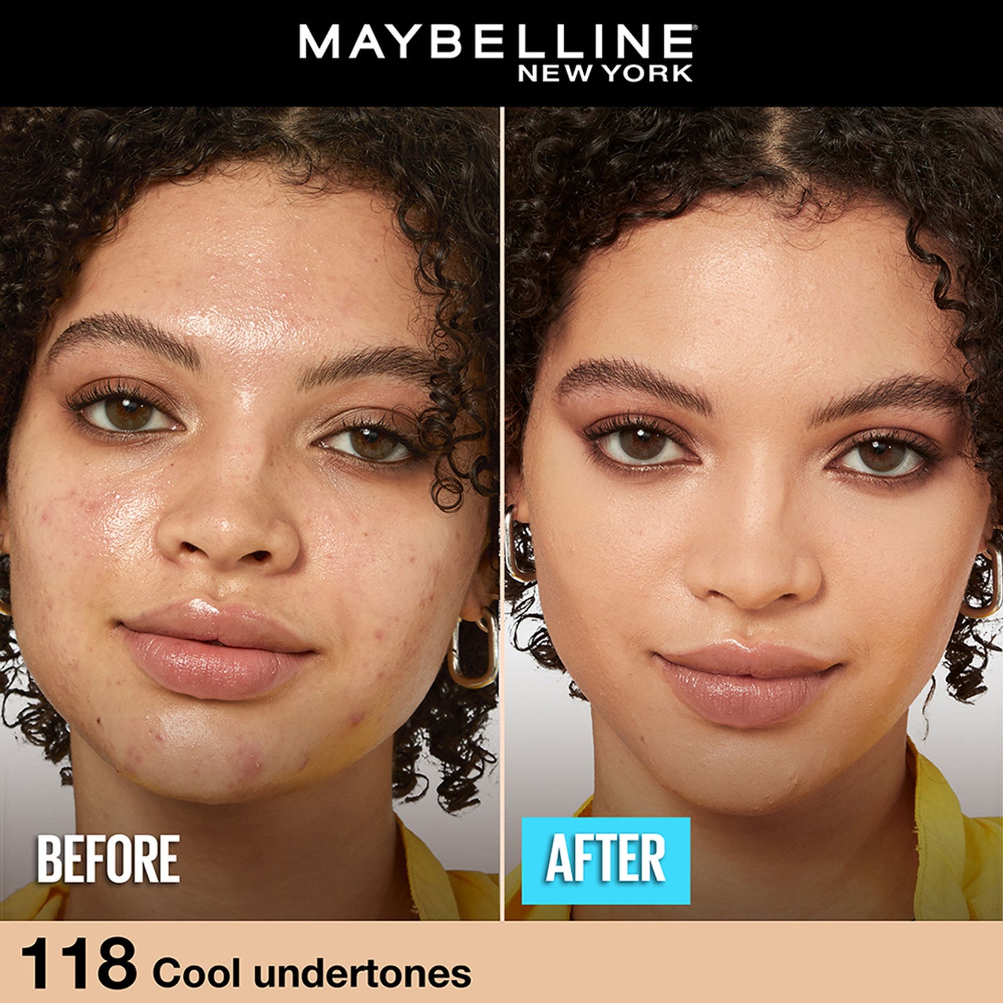 Maybelline New York Fit Me Matte+Poreless 16H Oil Control Foundation with SPF 22 - 115 Ivory - 118 Light Beige