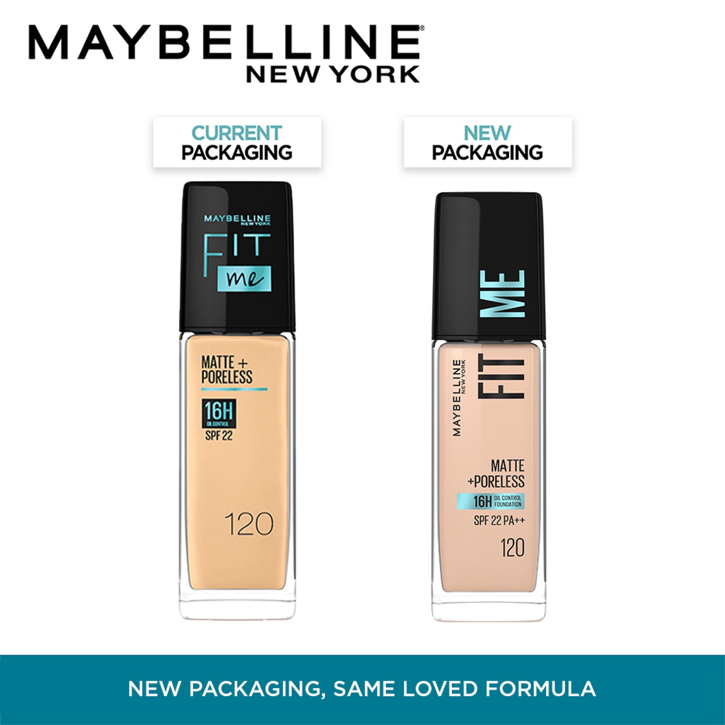 Maybelline New York Fit Me Matte+Poreless 16H Oil Control Foundation with SPF 22 - 115 Ivory - Classic Ivory