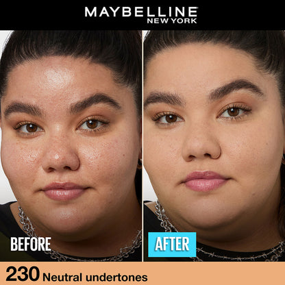 Maybelline New York Fit Me Matte+Poreless 16H Oil Control Foundation with SPF 22 - 115 Ivory - Natural Buff