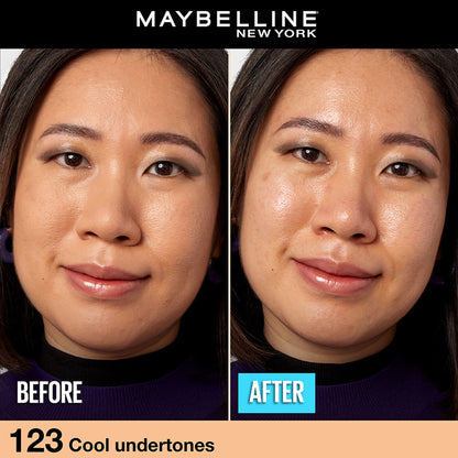 Maybelline New York Fit Me Matte+Poreless 16H Oil Control Foundation with SPF 22 - 115 Ivory - 123 Soft Nude