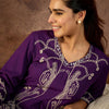 Dhiyona IE Women Printed Regular Beads and Stones Kurta with Palazzos