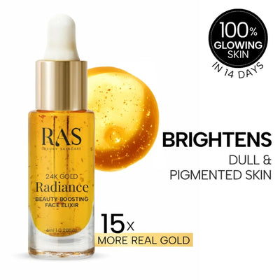 RAS Luxury Oils 24K Gold Radiance Beauty Boosting Face Elixir