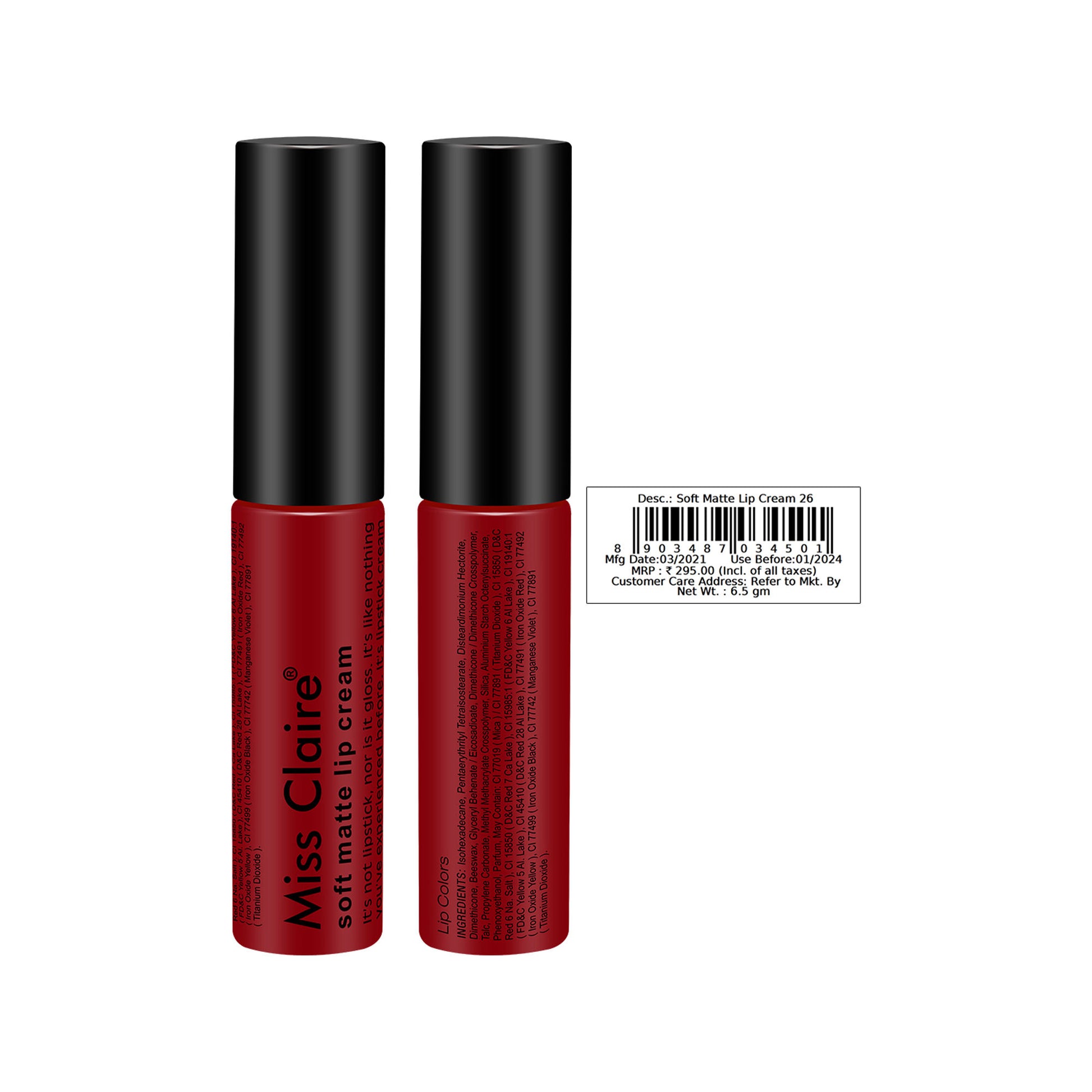 Miss Claire Soft Matte Lip Cream - 26
