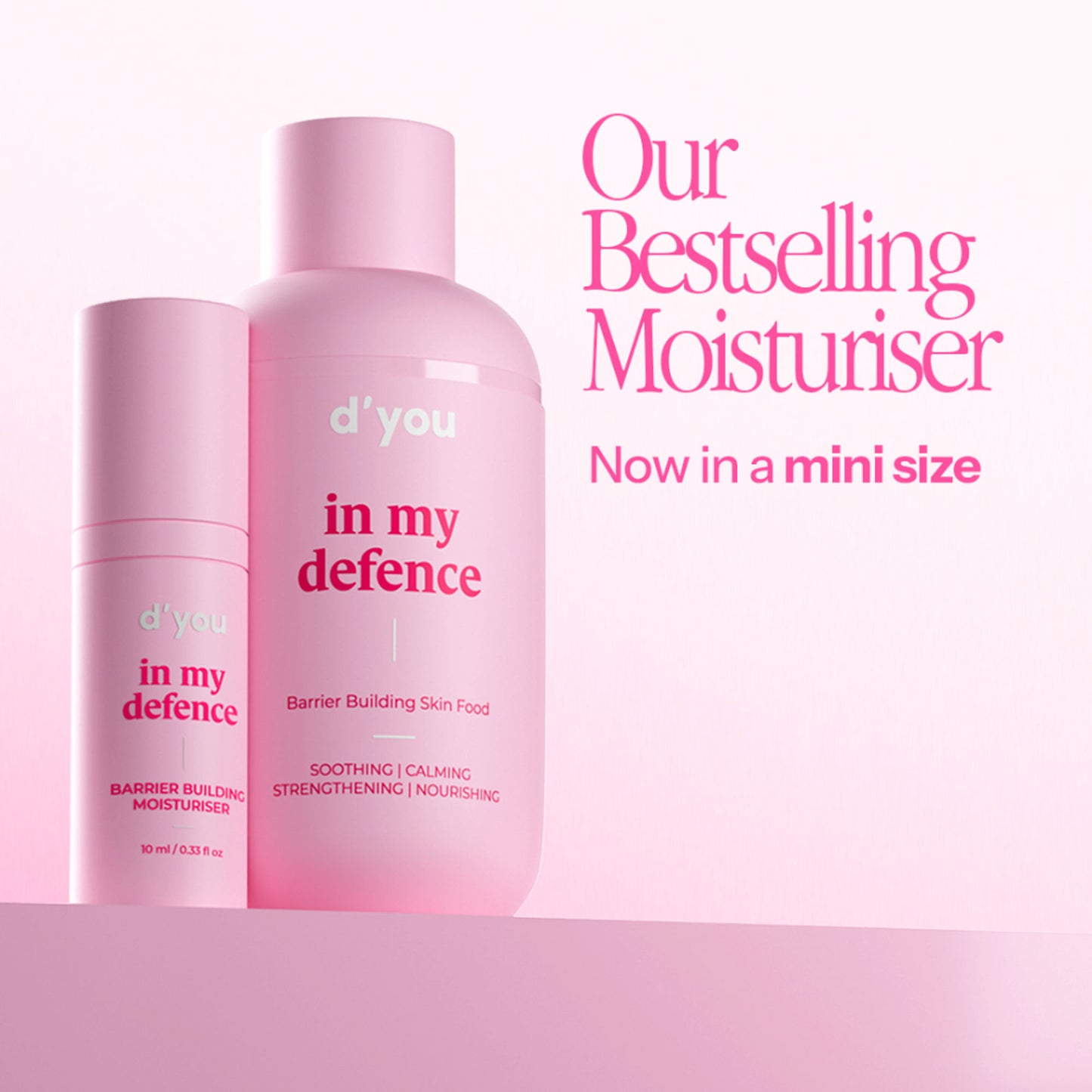 d'you In My Defence Barrier-Building Moisturiser With 20x More Ceramides (Lightweight & Non-Greasy)