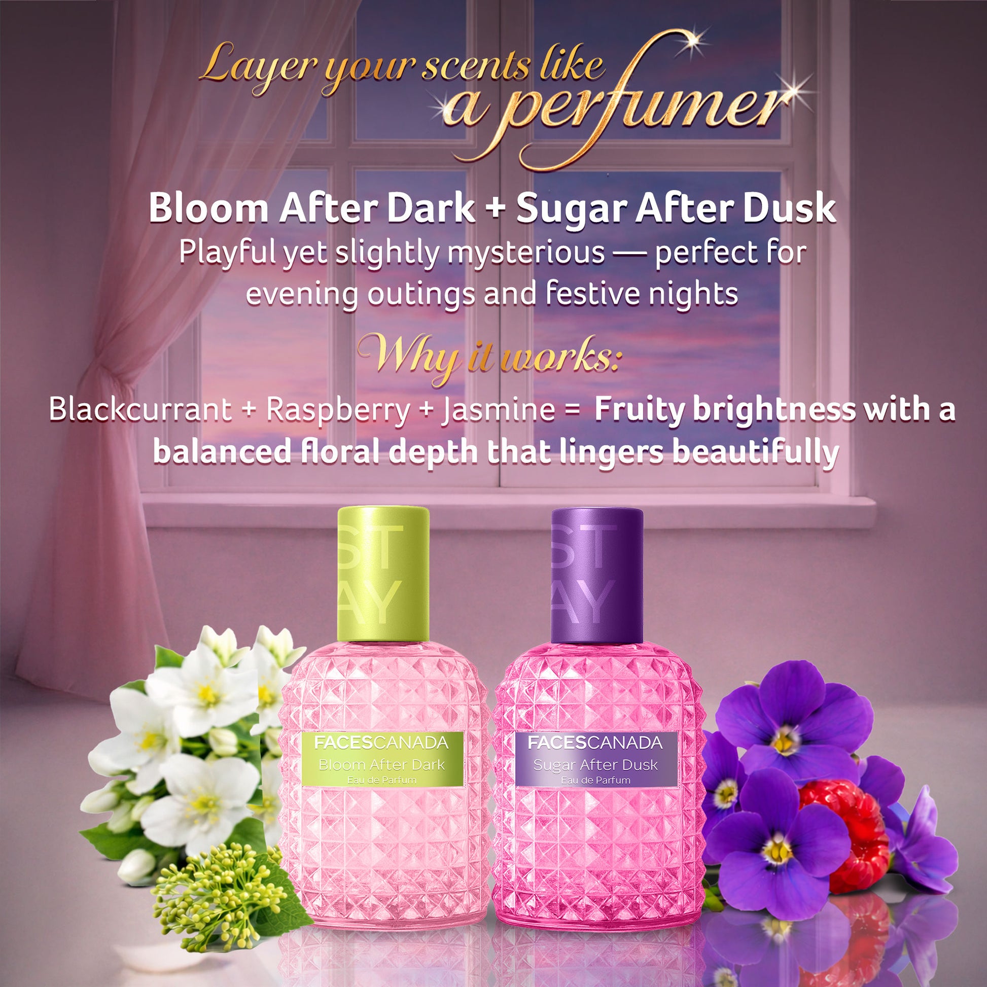 Faces Canada Stay Bloom After Dark Eau De Parfum for Women