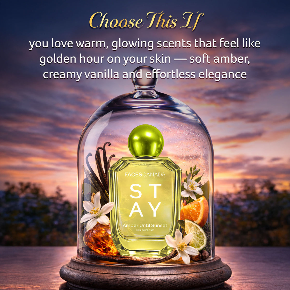 Faces Canada Stay Amber Until Sunset Eau De Parfum for Women