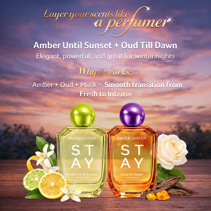 Faces Canada Stay Amber Until Sunset Eau De Parfum for Women