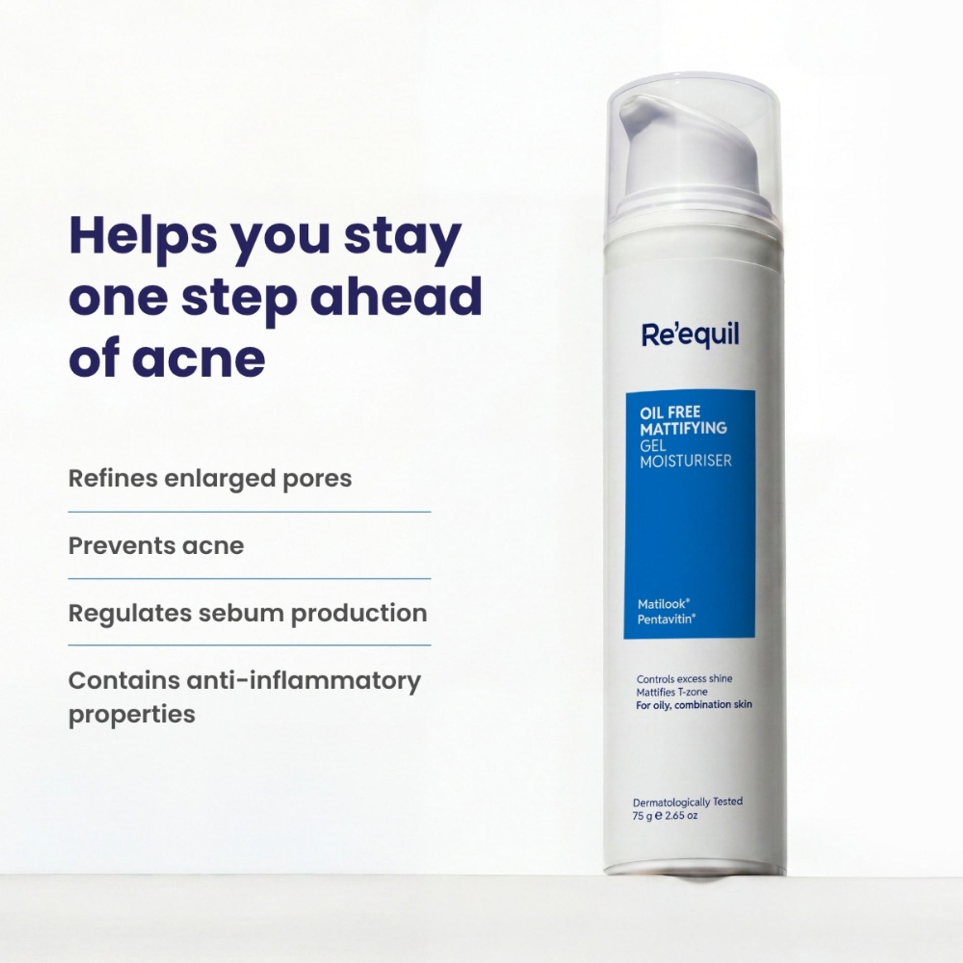 Re'equil Oil Free Mattifying Moisturising Gel