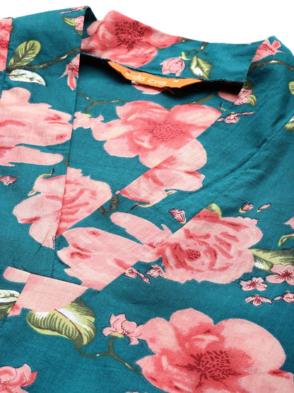 Dhiyona IE Floral Printed Pure Cotton Co-Ords