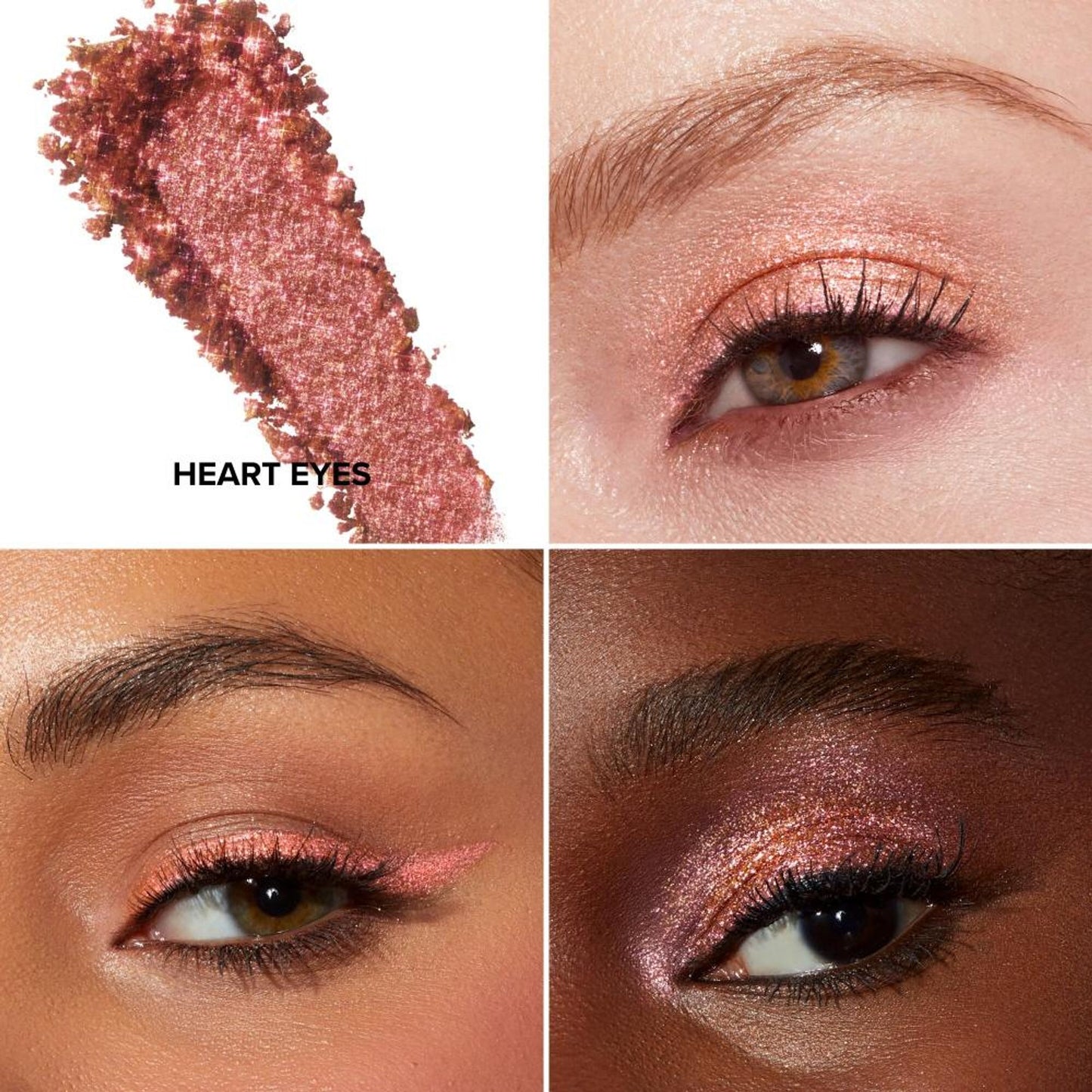 Too Faced Disco Crush High Shine Multi - Use Eye Shadow & Highlighter - Heart Eyes