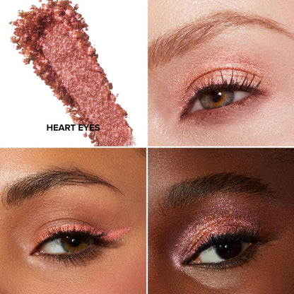 Too Faced Disco Crush High Shine Multi - Use Eye Shadow & Highlighter - Heart Eyes