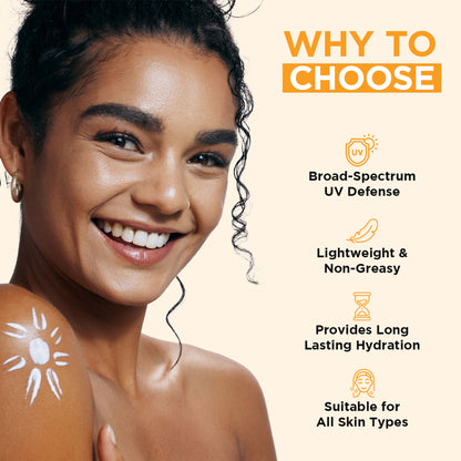 Orgatre Tinted Sunscreen SPF 50 PA+++ With Vit C, Niacinamide & Hyaluronic Acid, UVA/UVB Protection