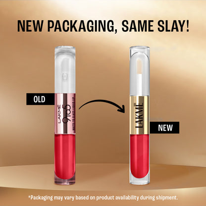 Lakme 9 To 5 Matte To Glass Liquid Lip - Passion Pink