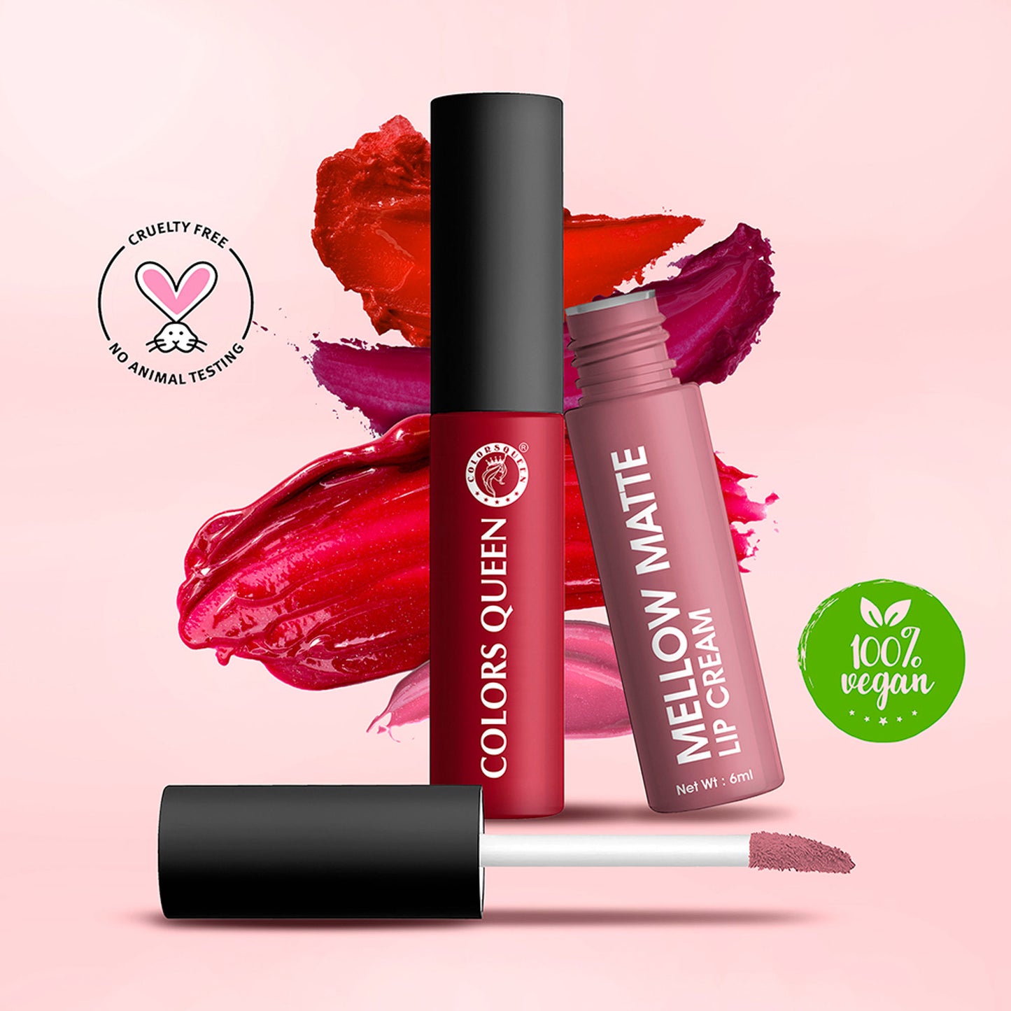 Colors Queen Mellow Matte Lip Cream Liquid Lipstick - Baby Spice
