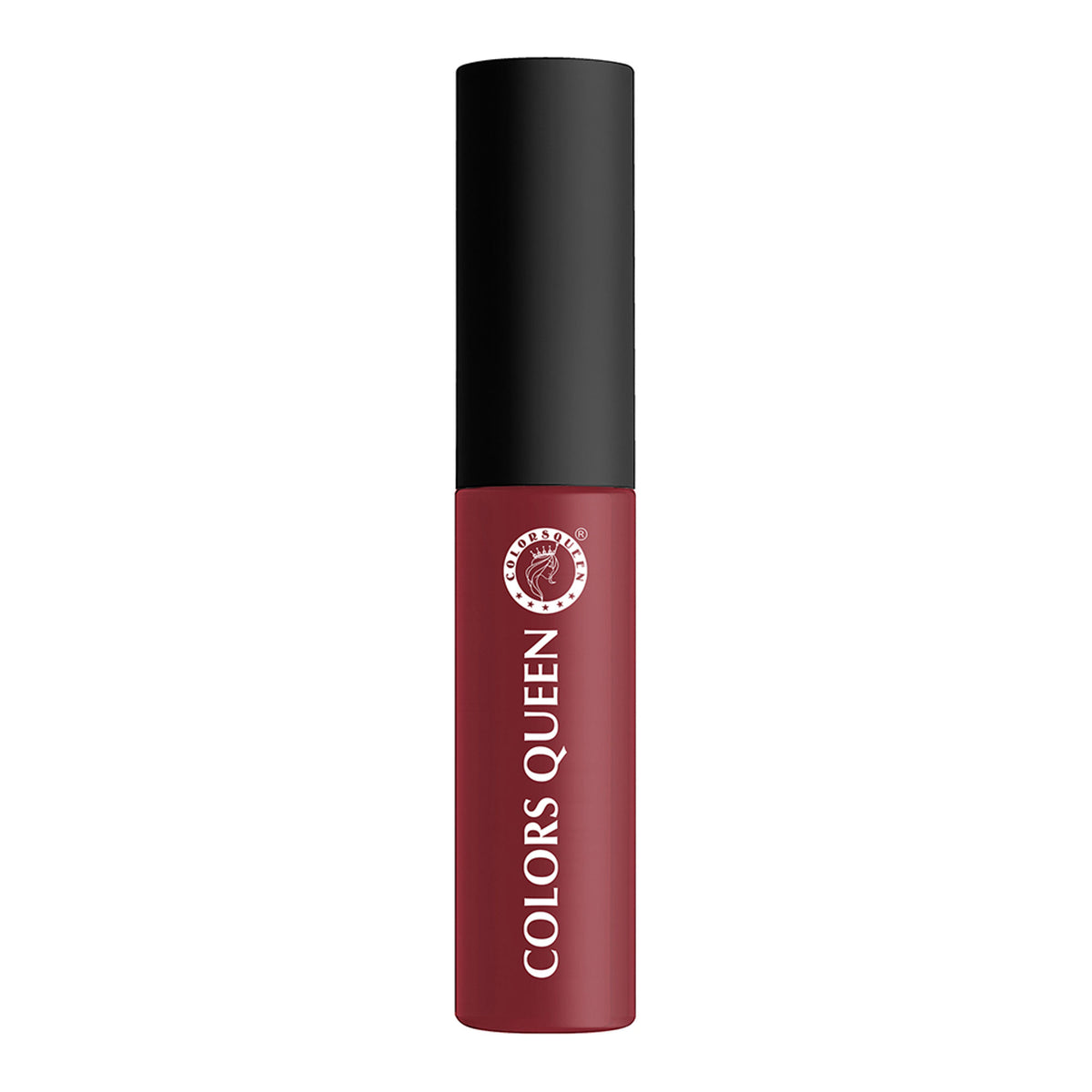 Colors Queen Girl Crush Mellow Matte Lip Cream liquid lipstick in a soft pink shade, displayed in a sleek tube.
