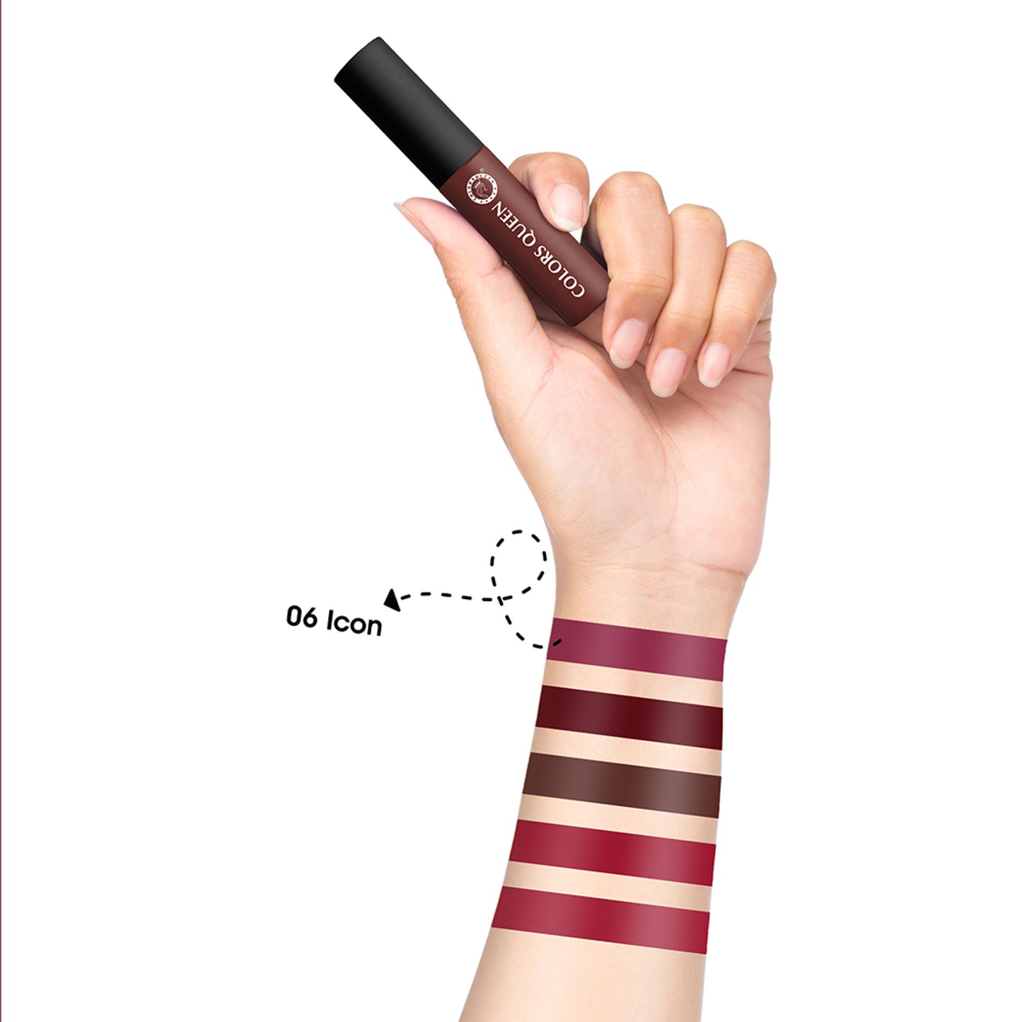 Colors Queen Mellow Matte Lip Cream Liquid Lipstick - Icon