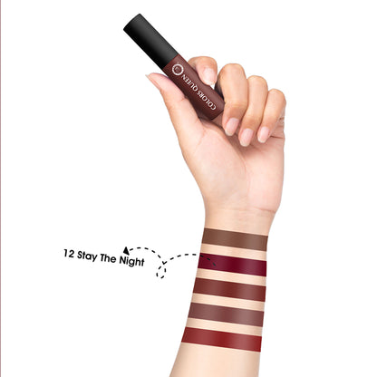 Colors Queen Mellow Matte Lip Cream Liquid Lipstick - Stay The Night