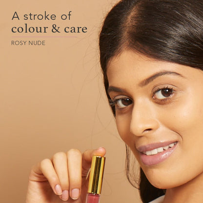 Ras Luxury Oils Oh So Luxe Lip & Cheek Tint Balm with Vitamin E, Shea Butter - Rosy Nude