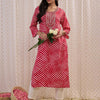 Dhiyona IE Leheriya Printed Straight Kurta