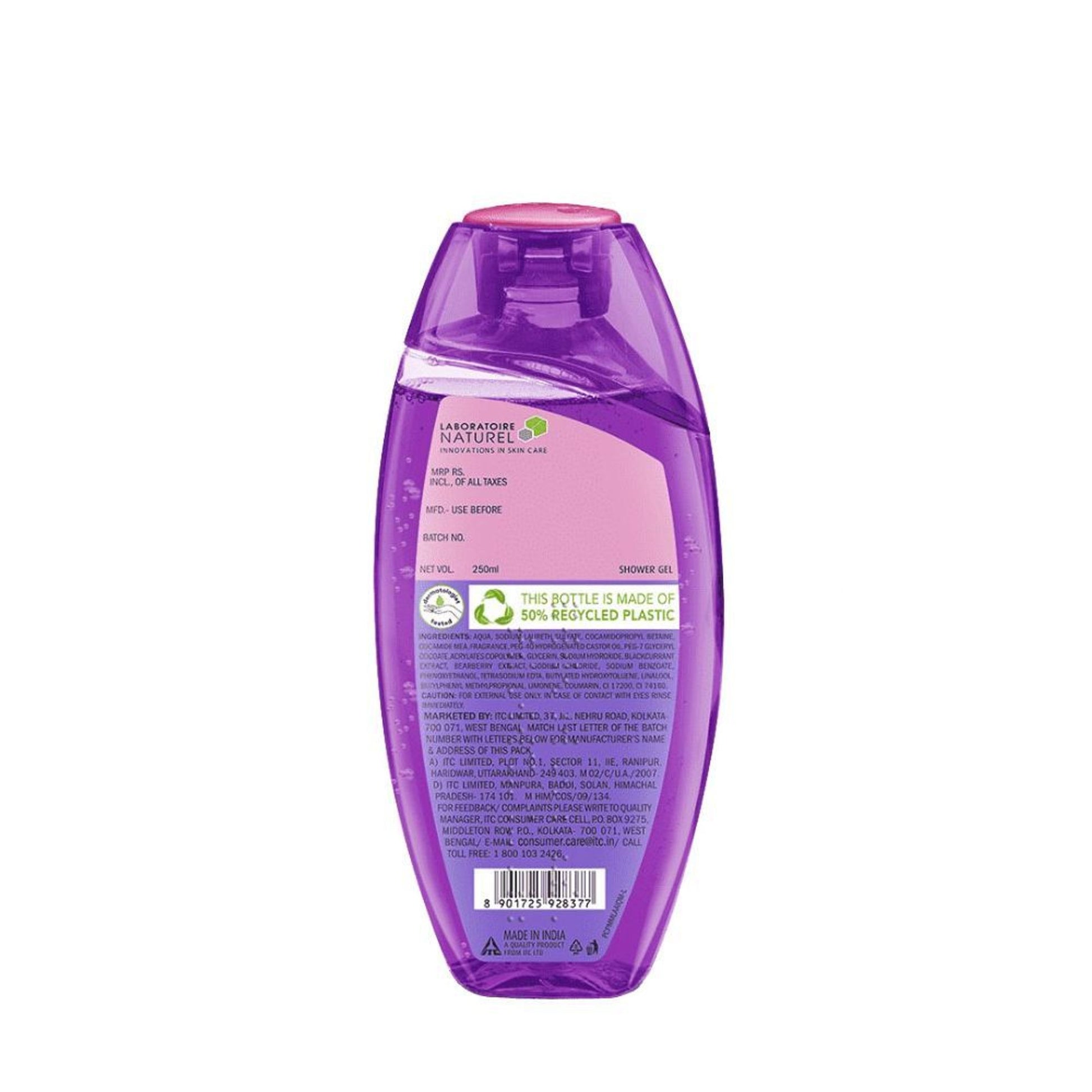 Fiama Shower Gel Blackcurrant & Bearberry Body Wash, Radiant Glowing & Hydrating Skin