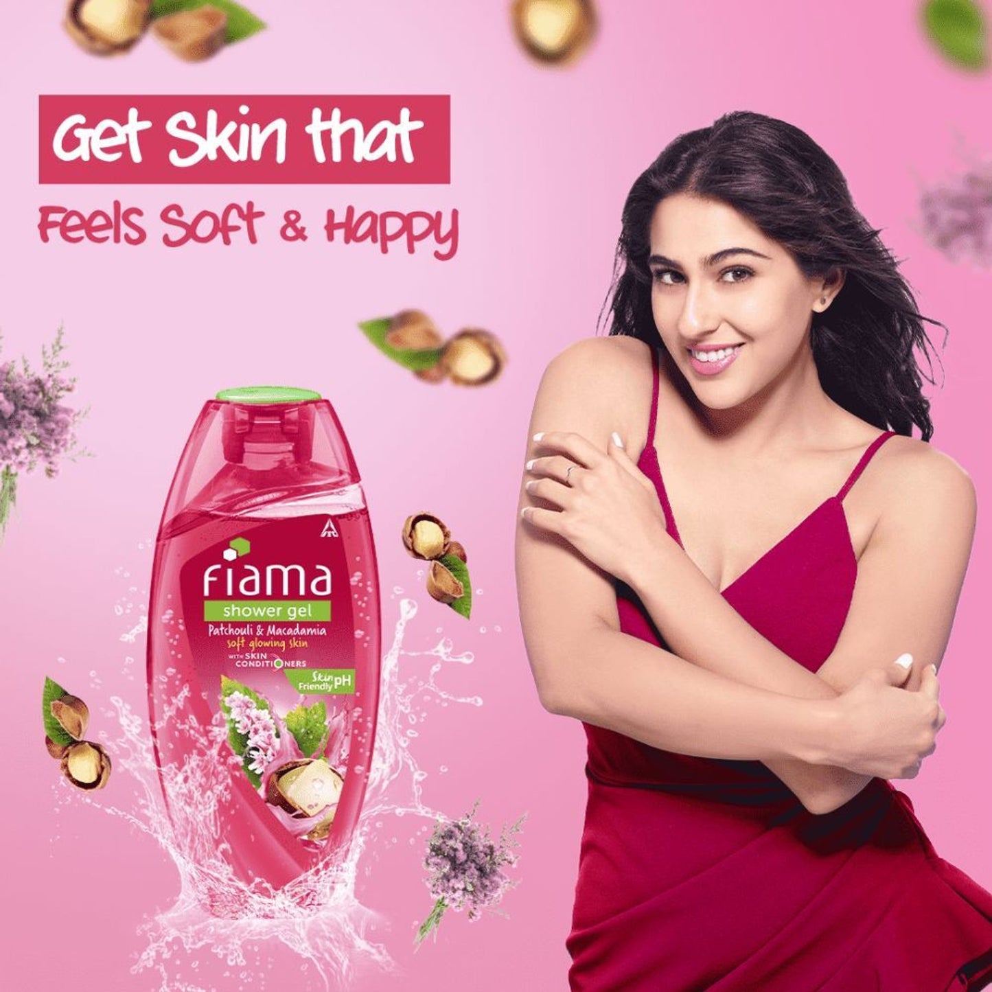 Fiama Shower Gel Patchouli & Macadamia, Body Wash for Hydrating & Soft Glowing Skin