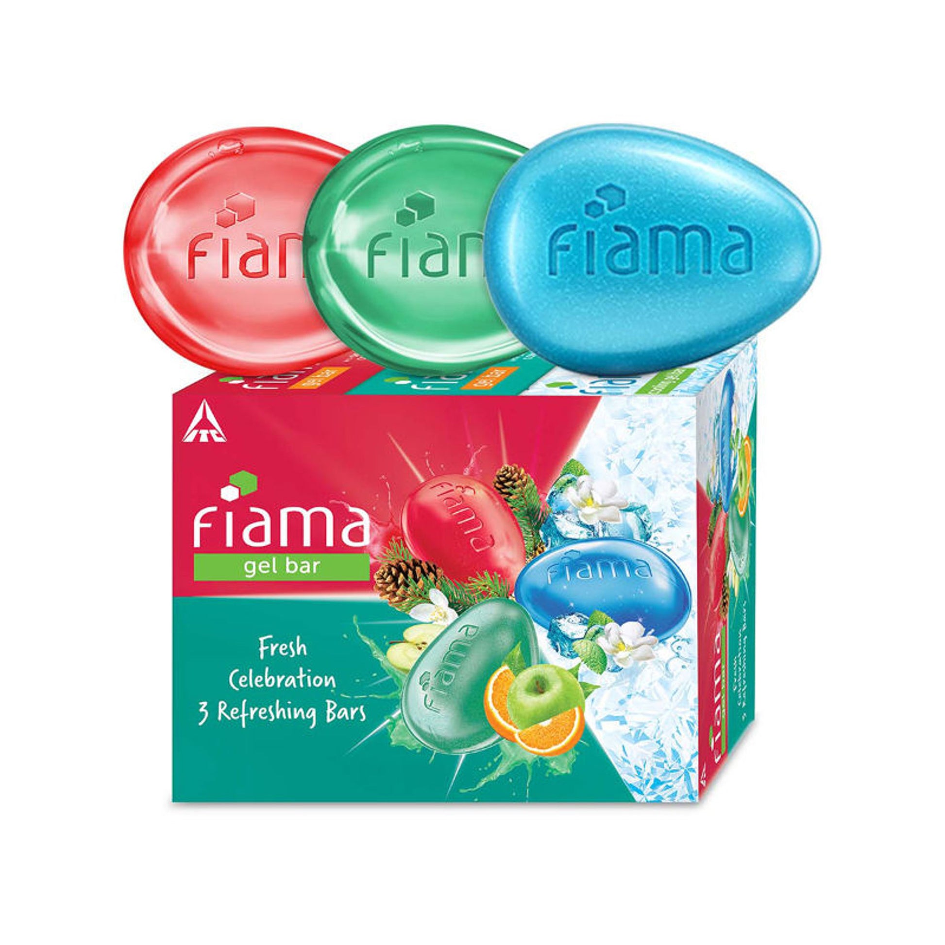 Fiama Gel Bar Fresh Celebration Pack, Variety Pack, Skin Conditioners - Pack of 3