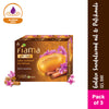 Fiama Golden Sandalwood Oil & Patchouli Gel Bar for Glowing Skin (Pack of 3 Soaps)