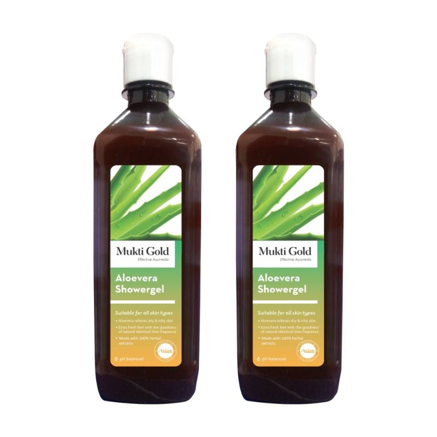 Mukti Gold Aloevera Shower Gel - Pack of 2
