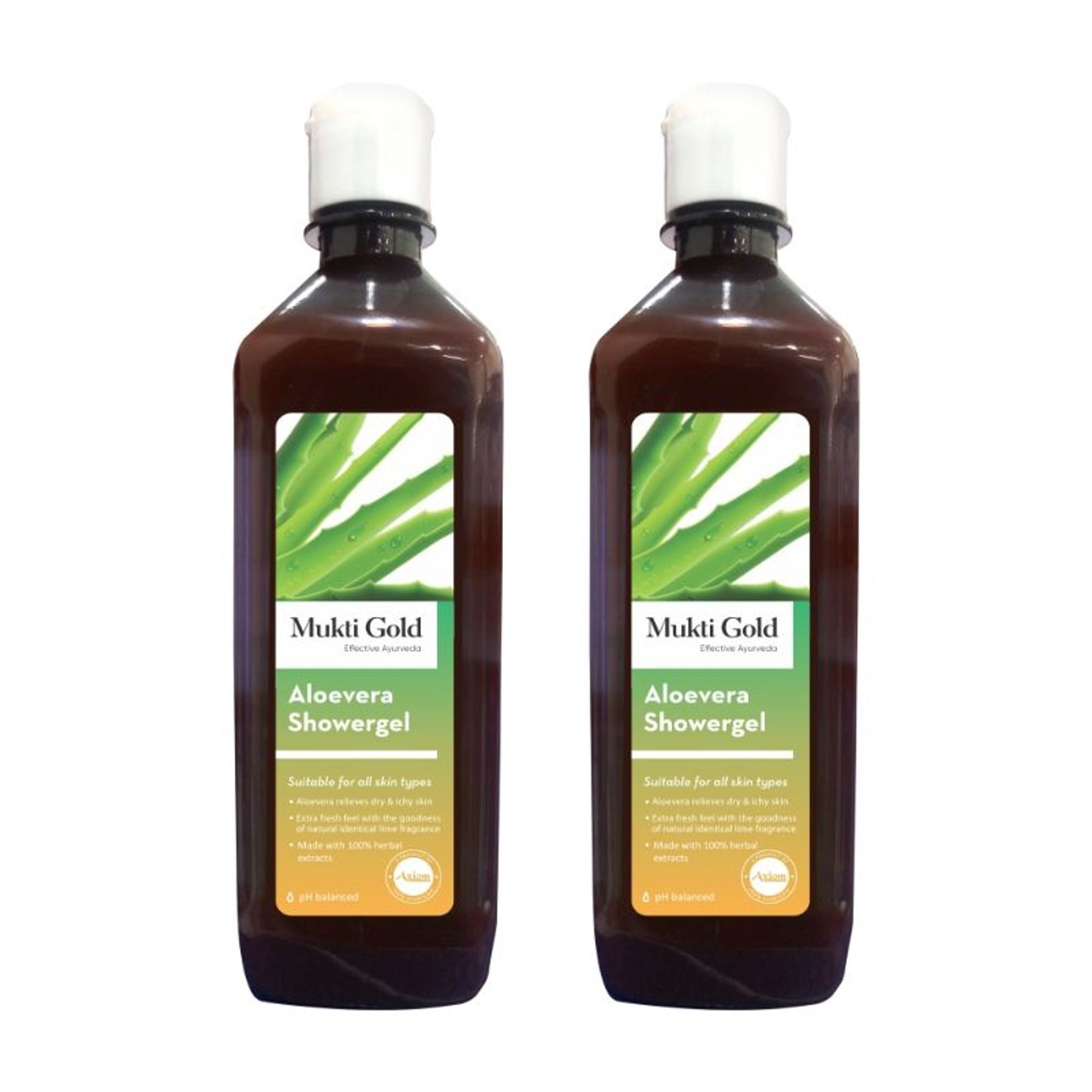 Mukti Gold Aloevera Shower Gel - Pack of 2