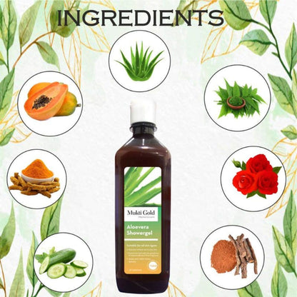 Mukti Gold Aloevera Shower Gel - Pack of 2