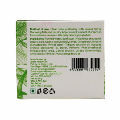 Jovees Revitalising Night Cream - Avocado